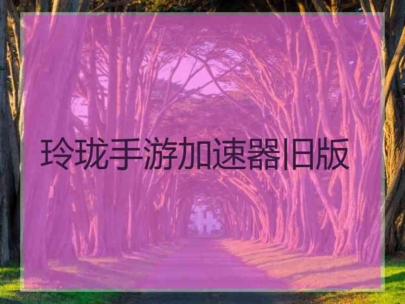 玲珑手游加速器旧版