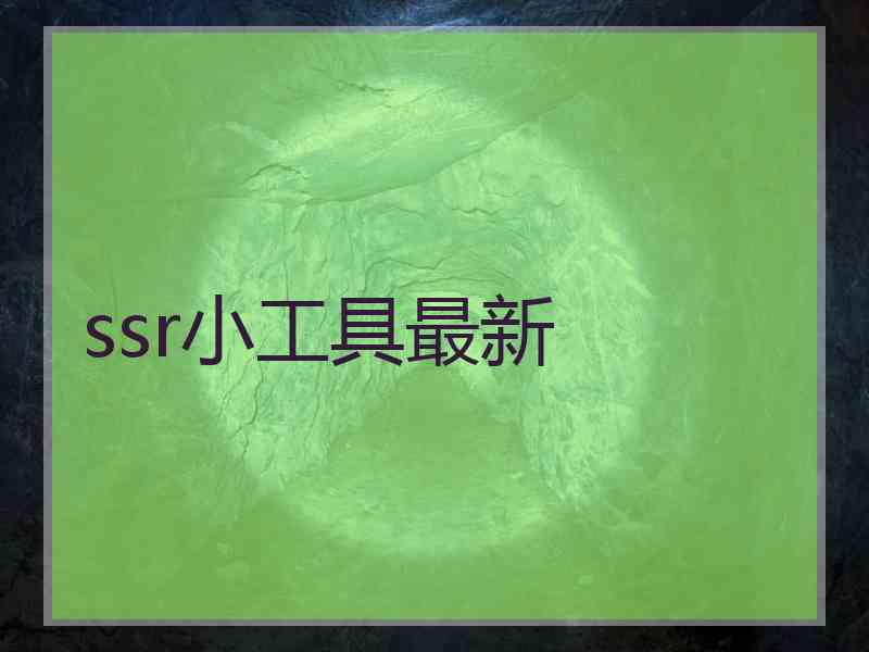 ssr小工具最新