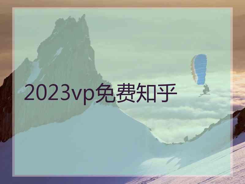 2023vp免费知乎