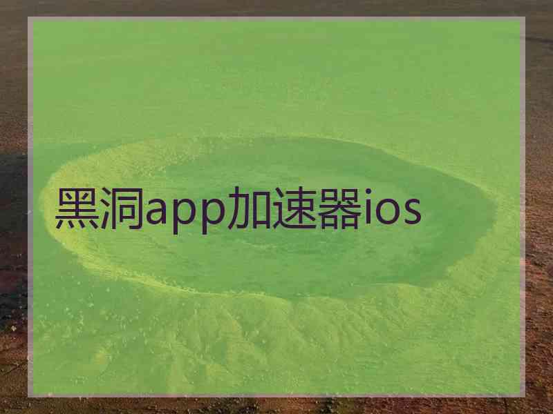 黑洞app加速器ios