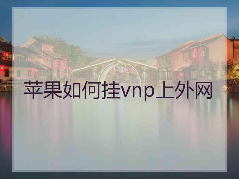 苹果如何挂vnp上外网