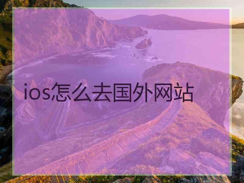 ios怎么去国外网站