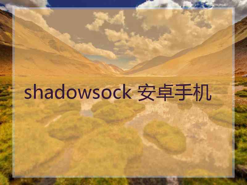 shadowsock 安卓手机