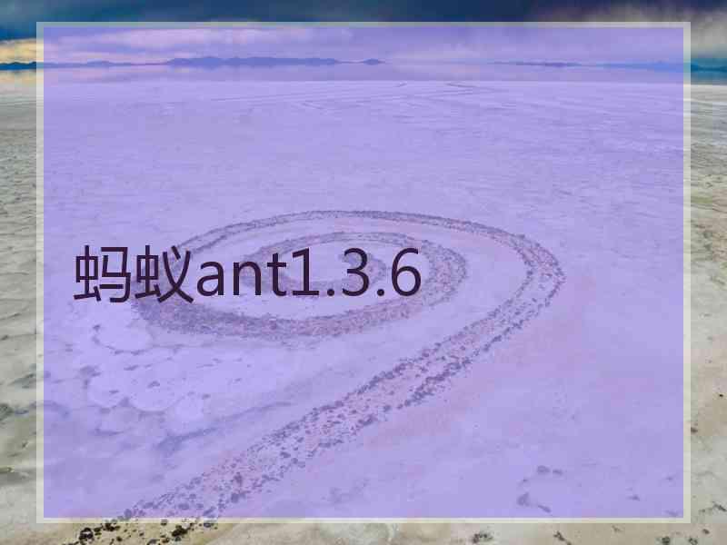 蚂蚁ant1.3.6