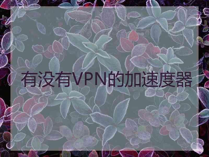 有没有VPN的加速度器