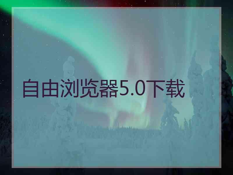 自由浏览器5.0下载