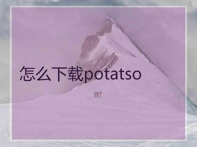 怎么下载potatso