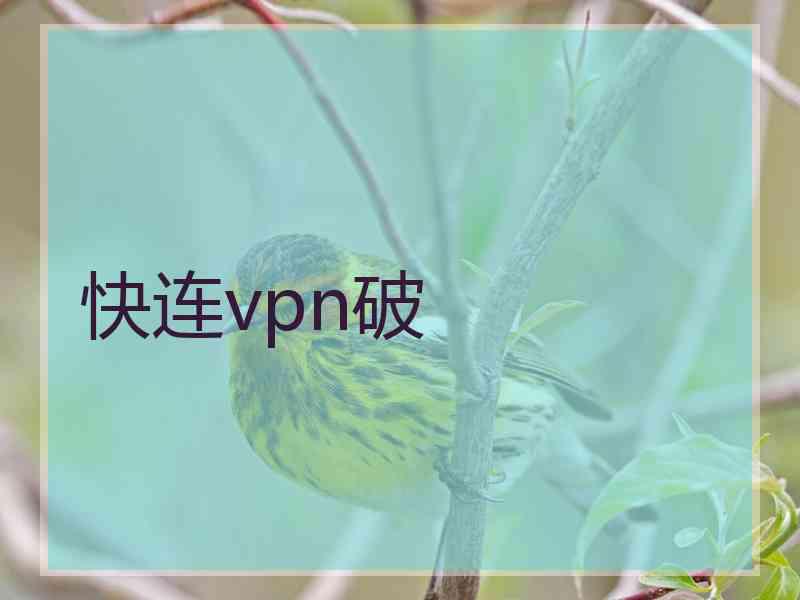 快连vpn破