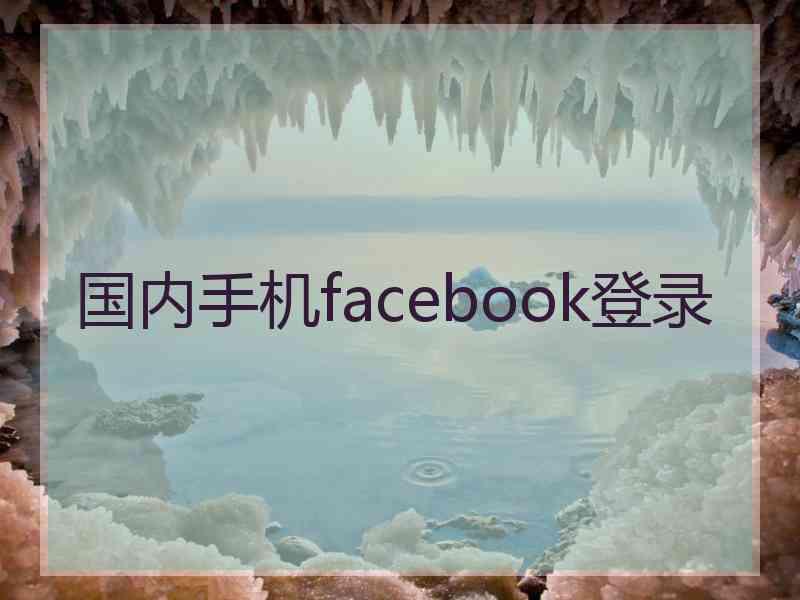 国内手机facebook登录