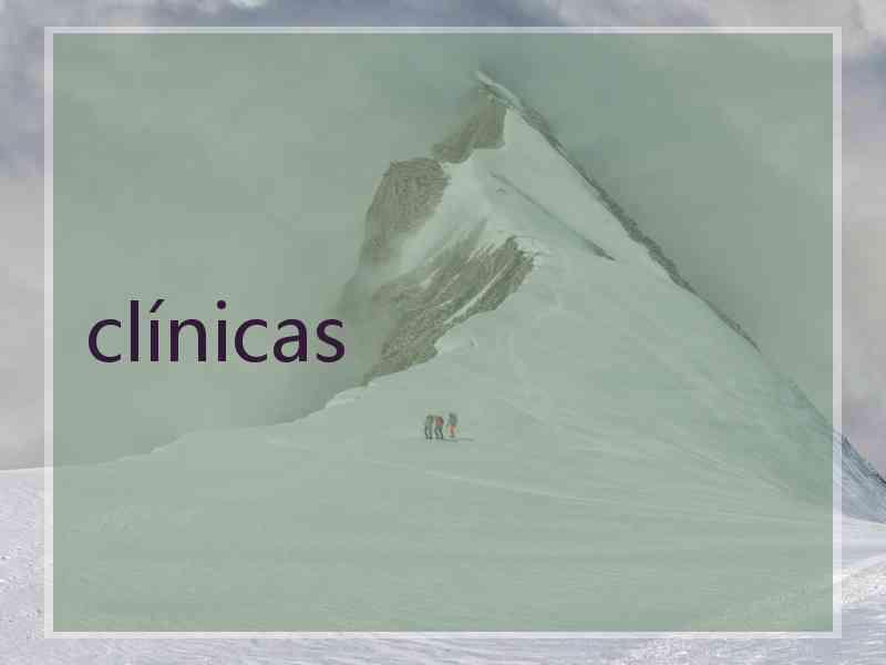 clínicas