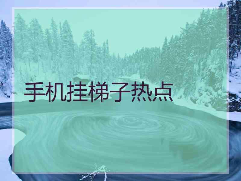 手机挂梯子热点