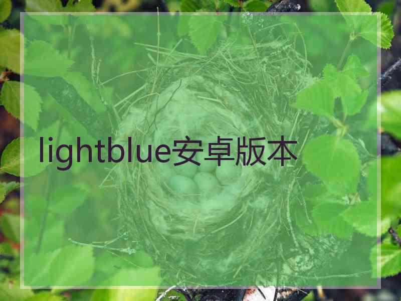 lightblue安卓版本