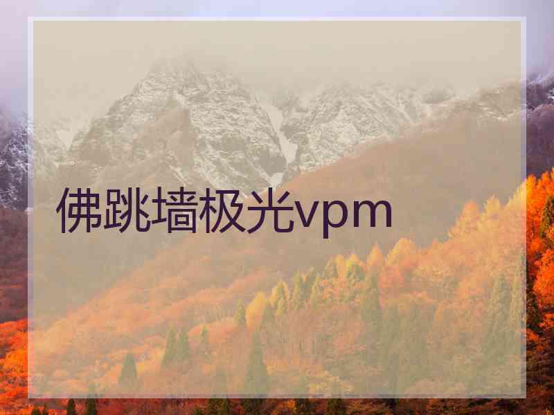 佛跳墙极光vpm