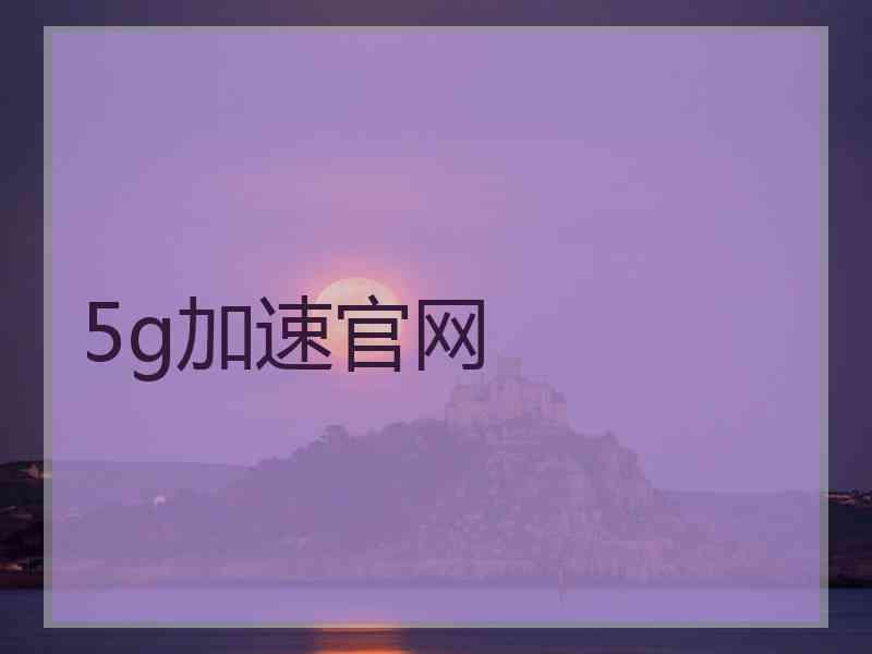 5g加速官网