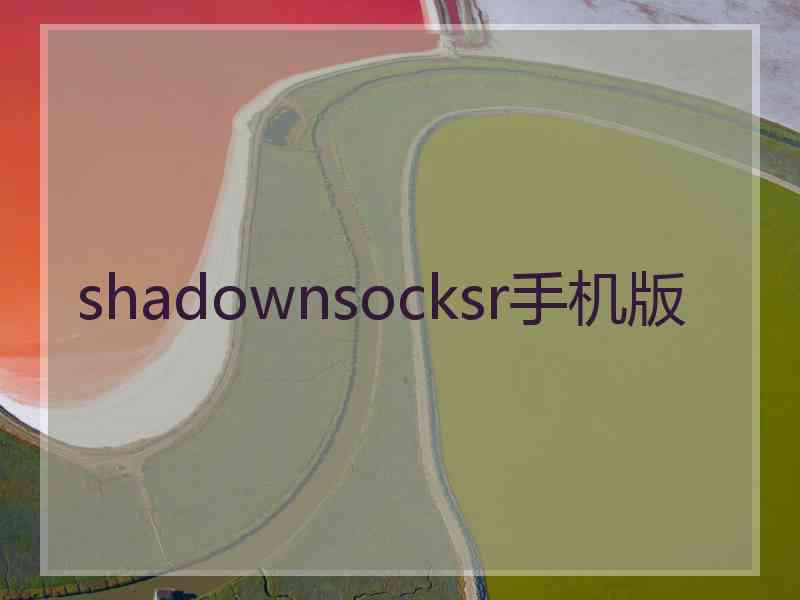 shadownsocksr手机版