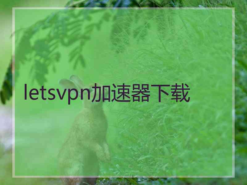 letsvpn加速器下载