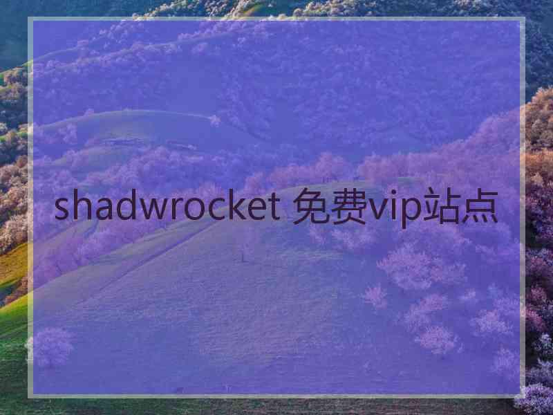 shadwrocket 免费vip站点