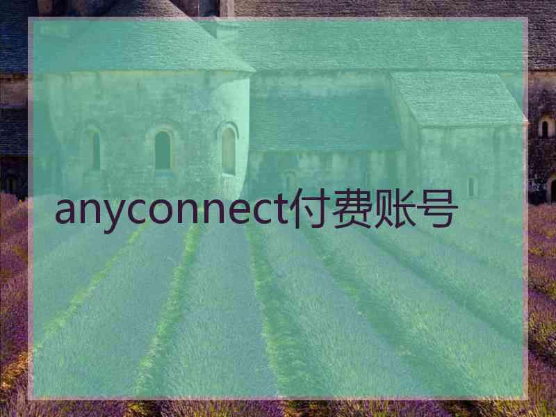 anyconnect付费账号