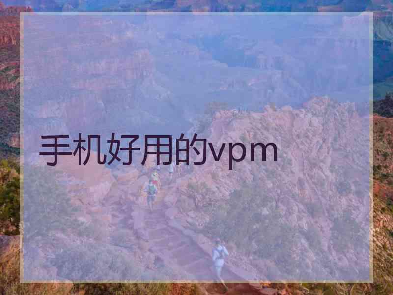 手机好用的vpm