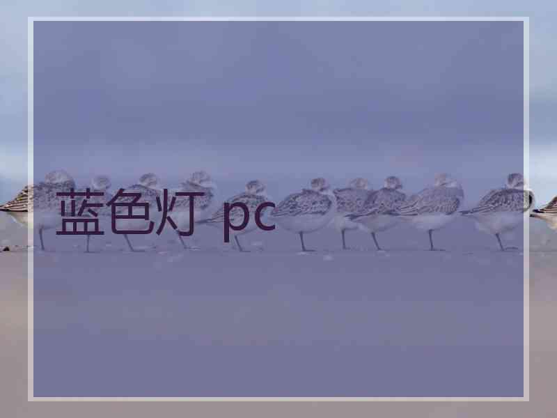 蓝色灯 pc