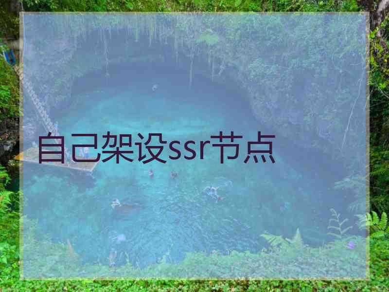 自己架设ssr节点