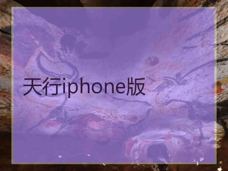 天行iphone版