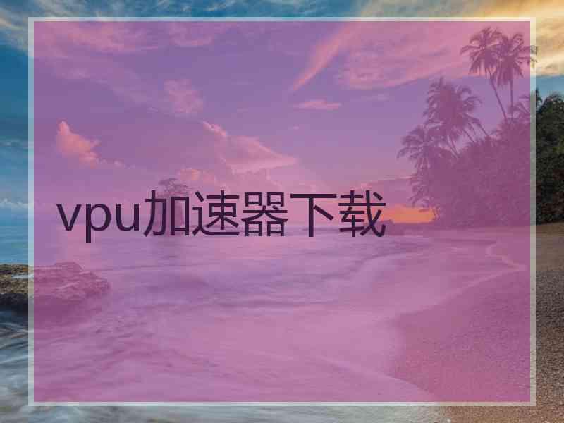 vpu加速器下载