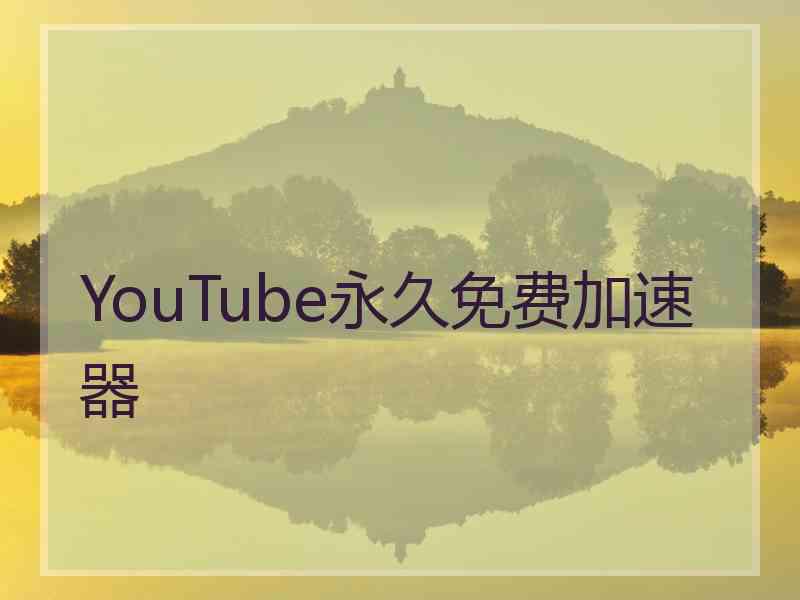 YouTube永久免费加速器