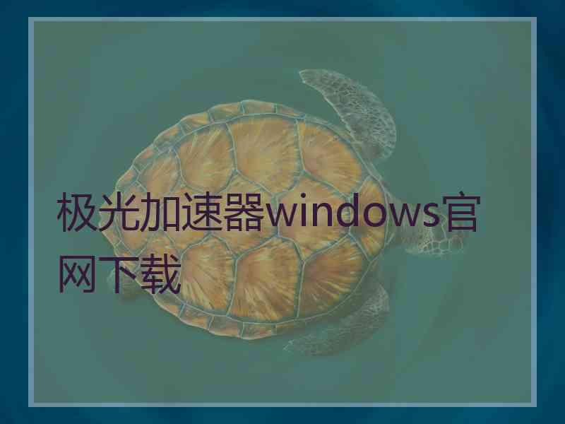 极光加速器windows官网下载