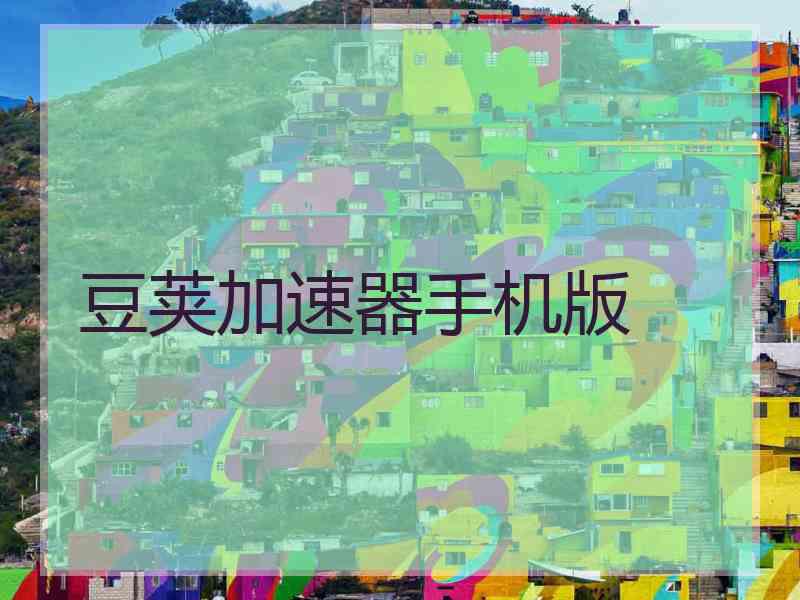 豆荚加速器手机版