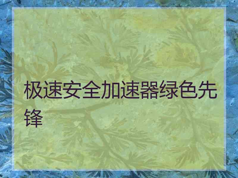 极速安全加速器绿色先锋