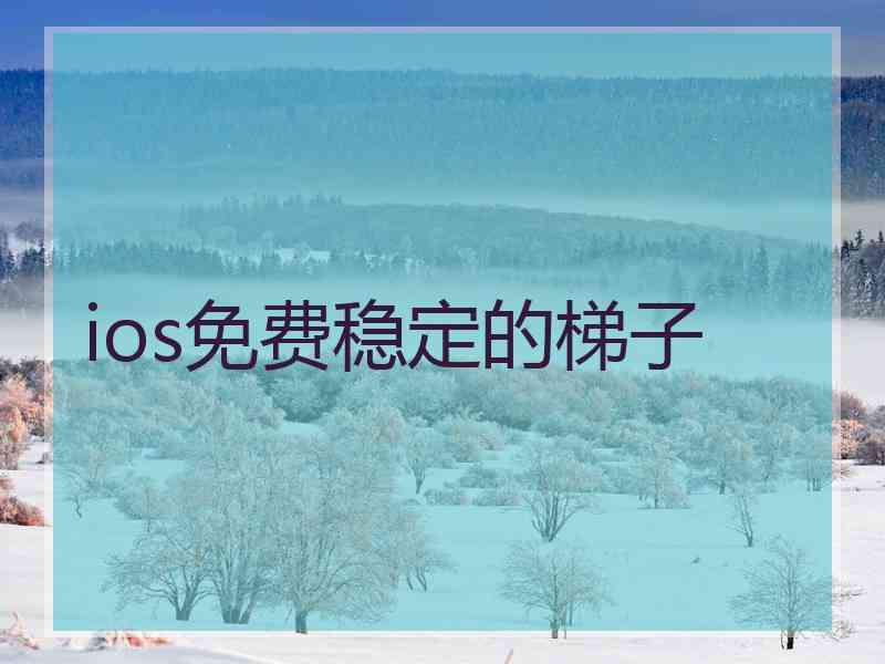 ios免费稳定的梯子