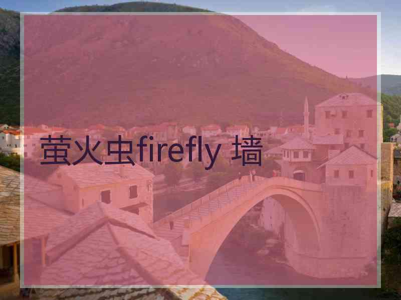 萤火虫firefly 墙