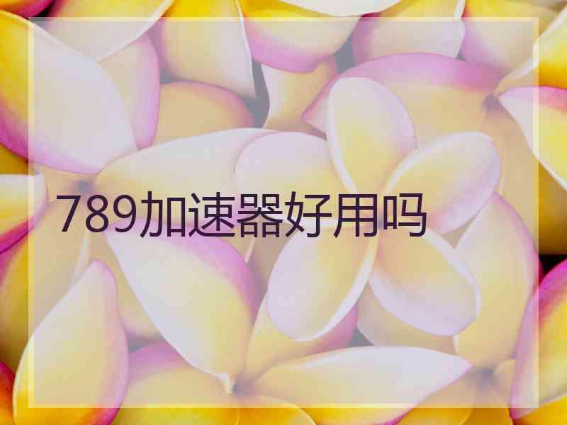 789加速器好用吗