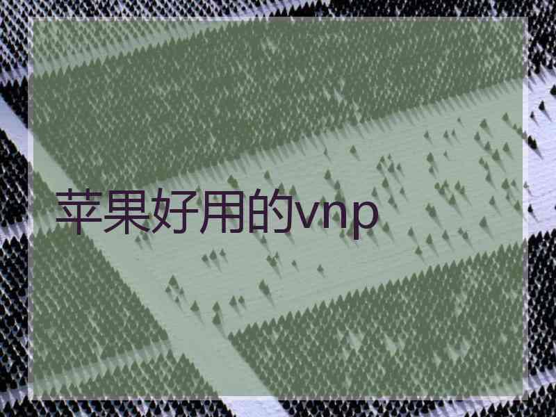 苹果好用的vnp