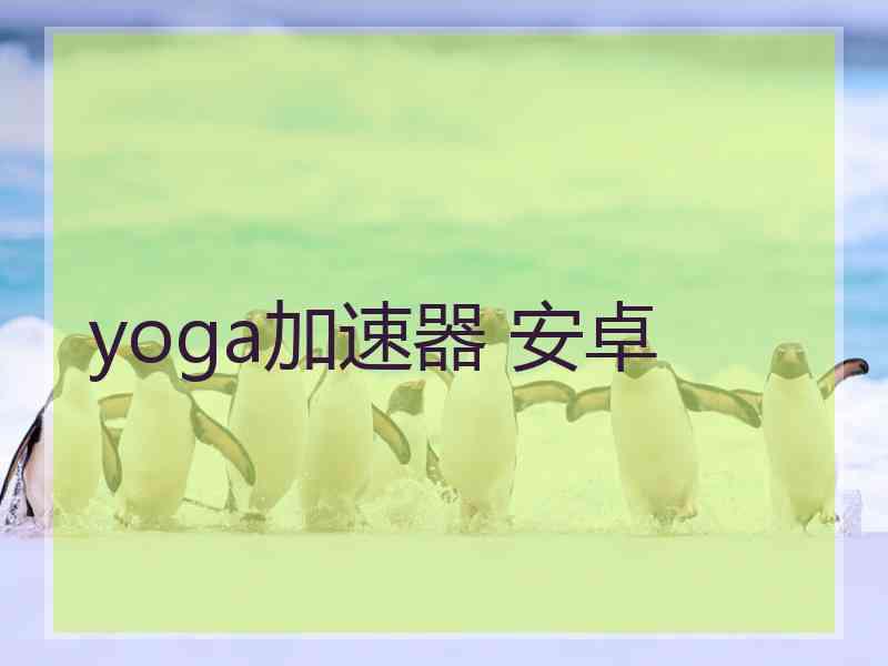 yoga加速器 安卓