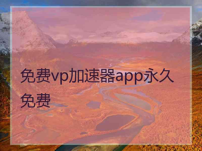 免费vp加速器app永久免费