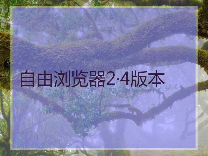 自由浏览器2·4版本