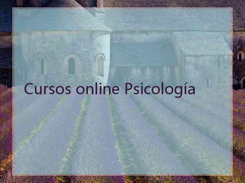 Cursos online Psicología