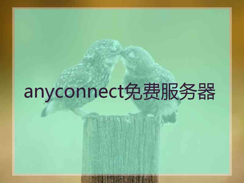 anyconnect免费服务器