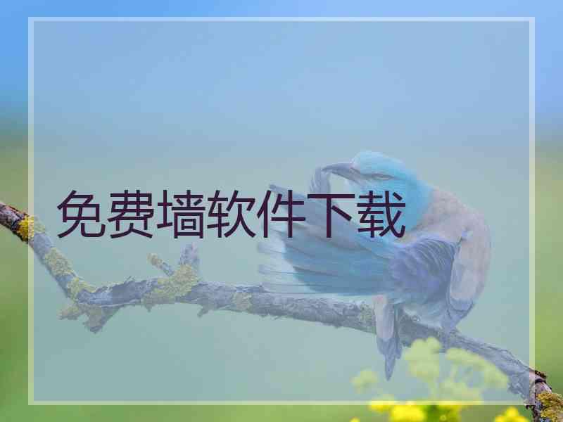 免费墙软件下载