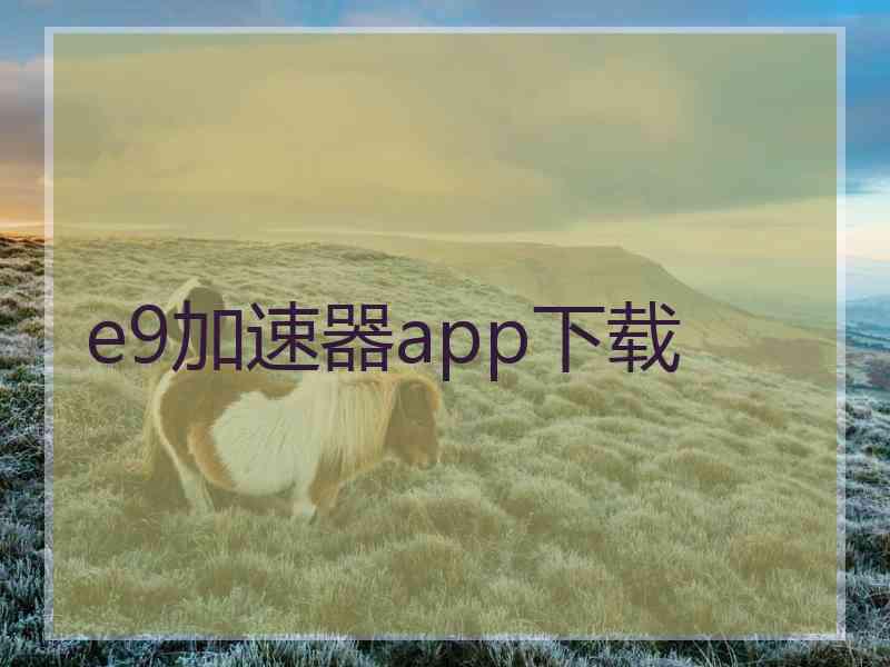 e9加速器app下载