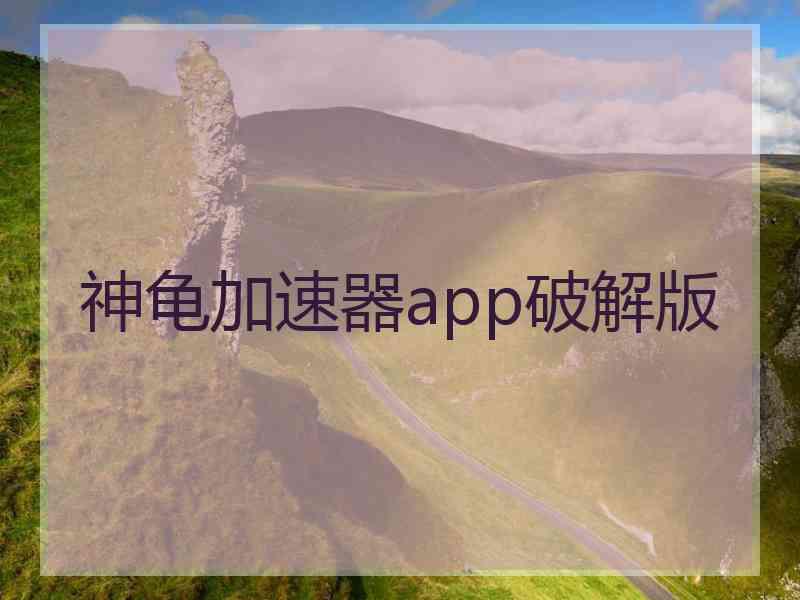 神龟加速器app破解版