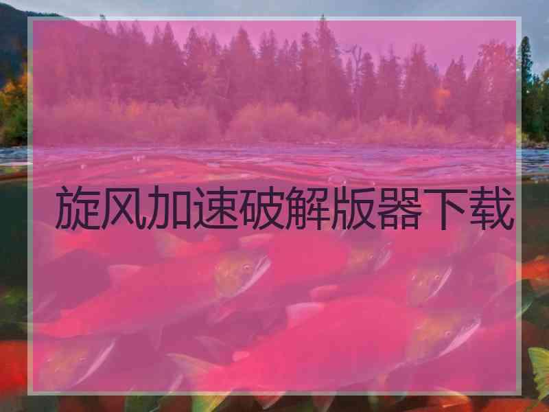 旋风加速破解版器下载